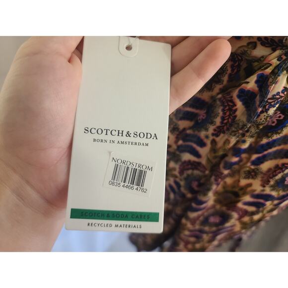 New W/Tag Scotch & Soda Womens Printed Floral Wrap Mini Skirt XS RT $118 - Picture 11 of 11